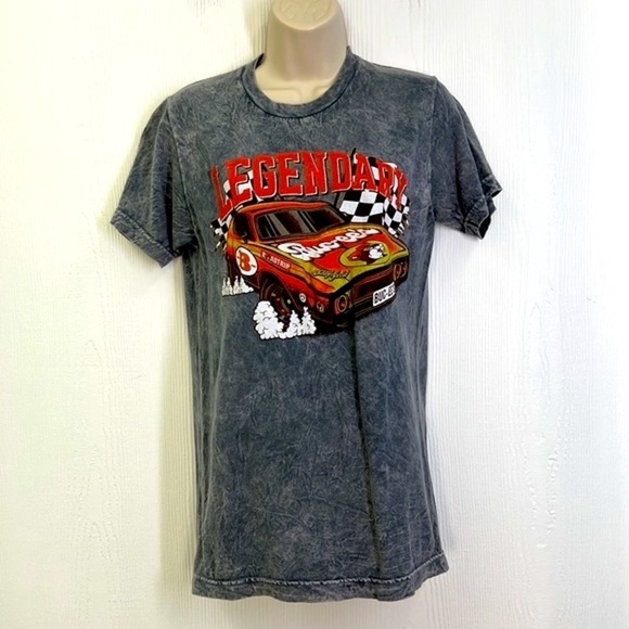 Buc-ees - Gray Tye Dyed Legendary Race Car Graphic Short Sleeve T Size Small - Picture 2 of 9